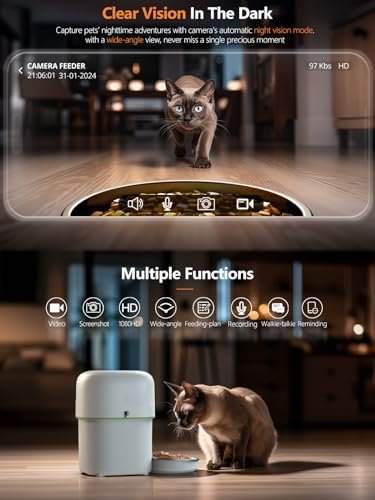 Yuposl Automatic Cat Feeder With Camera Review